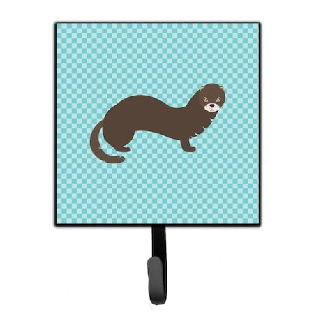 Carolines Treasures Russian or European Mink Blue Check Leash or Key Holder BB8042SH4